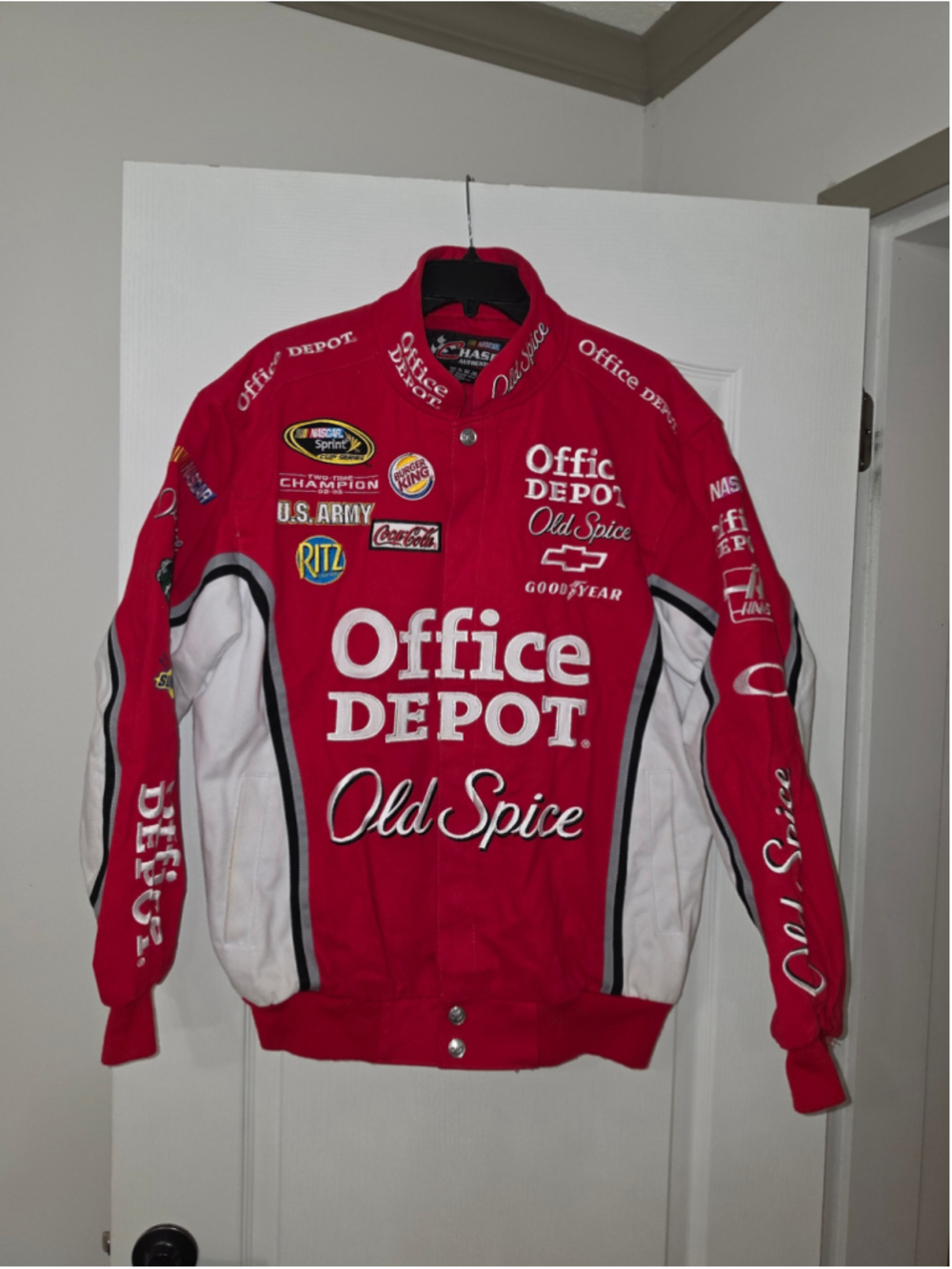 Tony Stewart #14 NASCAR Chase Authentics Office Depot Old Spice Jacket M